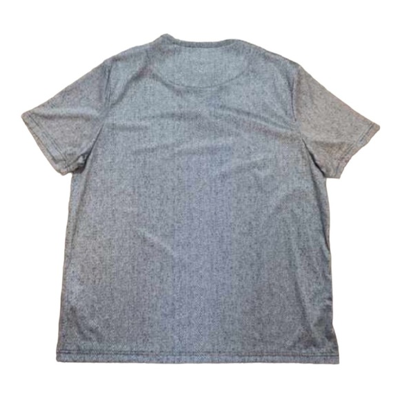 CON.STRUCT Denim Texture Performance Stretch Short Sleeve Blue Henley Size XL - Picture 5 of 7